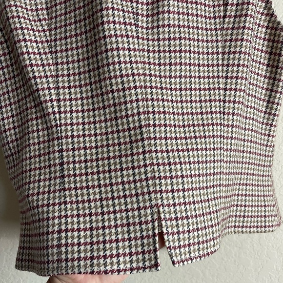 Vintage Celine Vest Wool Houndstooth Top Size 46 - Picture 6 of 8